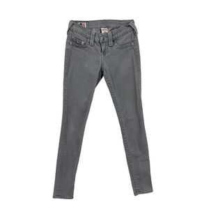 TRUE RELIGION Skinny Jeans Casey Denim Gray